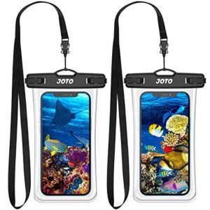 JOTO Waterproof Phone Pouch up to 7.0" Bundle with 2 Pack Floating Wrist Strap for Waterproof Camera