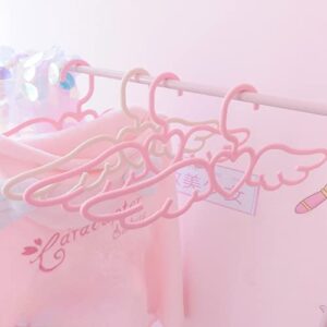 mbvbn 5pcs kawaii clothes hanger kawaii plastic hangers pink clothes hangers kawaii room decor (5pcs pink)