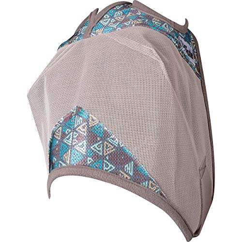 Cashel Crusader Designer Horse Fly Mask, Teal Tribal, Yearling