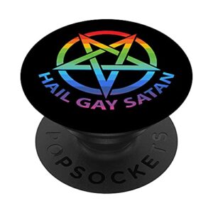 hail gay satan pentagram popsockets swappable popgrip