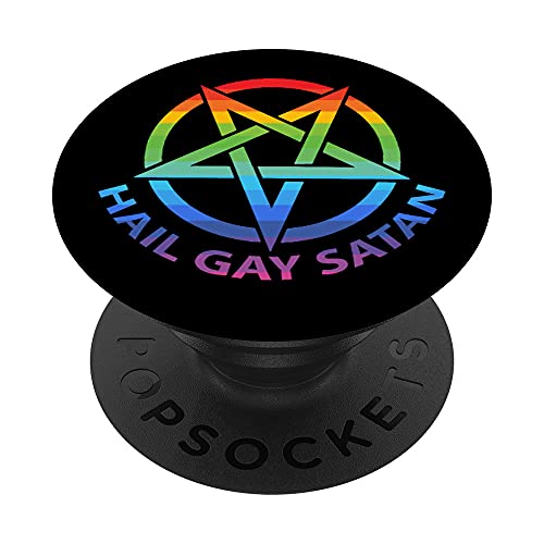 Hail Gay Satan Pentagram PopSockets Swappable PopGrip