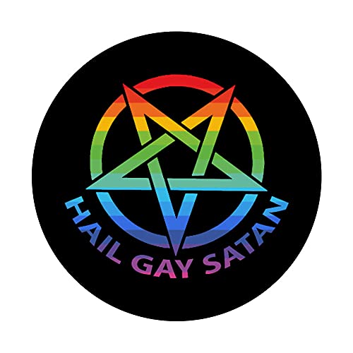 Hail Gay Satan Pentagram PopSockets Swappable PopGrip