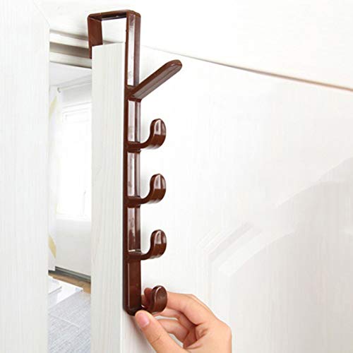 Door Wall Mounted Clothes Hanger Hook Garment Storage Holder Towel Rack