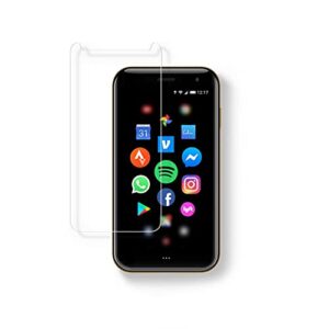 Palm Power Bundle Phone PVG100 (Unlocked Phone) 32GB Memory and 12MP Camera + Qmadix 2500mAh Keychain Battery + Tempered Screen Protector + US Mobile SIM Card