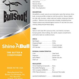 BullSnot! ShineABull Tire Butter