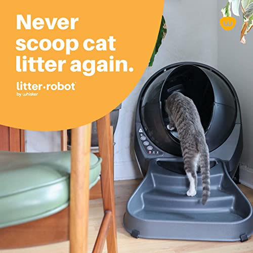 Litter-Robot 3 Ramp by Whisker - Cat Ramp for Litter Box, Custom Fit for Litter-Robot 3, Reduces Tracking, Suitable for Small & Elderly Cats, Designed & Assembled in USA