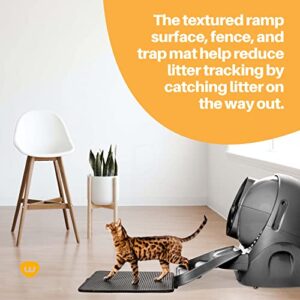 Litter-Robot 3 Ramp by Whisker - Cat Ramp for Litter Box, Custom Fit for Litter-Robot 3, Reduces Tracking, Suitable for Small & Elderly Cats, Designed & Assembled in USA