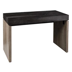 sei furniture hapsford desk, standard, black, natural