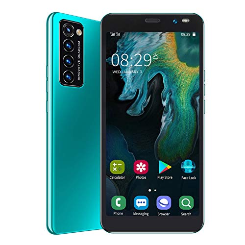 Unlocked Smartphone, Rino4 Pro Android Cell Phones Unlocked, 6.1in Full Screen, 1GB RAM 8GB ROM, 2200mAh Battery, 128GB Extension, Dual SIM, Face ID & Finger Reader, Global Version(Green)