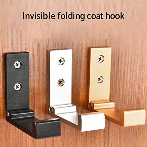 Aluminum Alloy Heavy Duty Hanger, Wall Mounted Clothes Handbag Hanging Rack Towel Coat Robe Hook