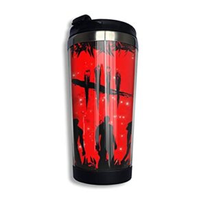 dead by daylight coffee mug cup stainless steel large capacity 400ml vacuum insulation sports bottle outdoor fashionoffice travel mug