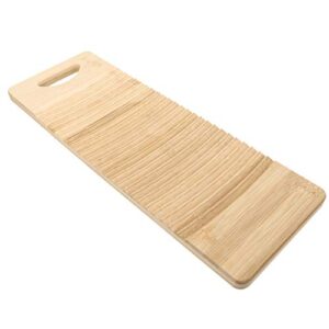 cabilock hand tools washing board wood washboard practical clothes bamboo washboard anti-slip laundry cleaning board manual washing tool for home school wash boards-old fashioned household tools