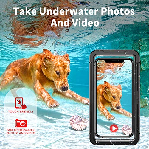 AICase Waterproof Phone Case, Universal Underwater Pouch Holder with Lanyard for iPhone 11 12 Pro Max Xr/Samsung Galaxy S21 S20 S10/Note 20 10 5G/LG Stylo 6, Pixel 4a 4XL 5 3/Moto G Power 2021 G7