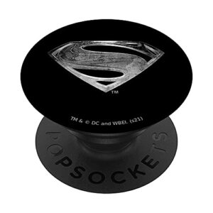 zack snyder's justice league superman symbol black suit popsockets swappable popgrip