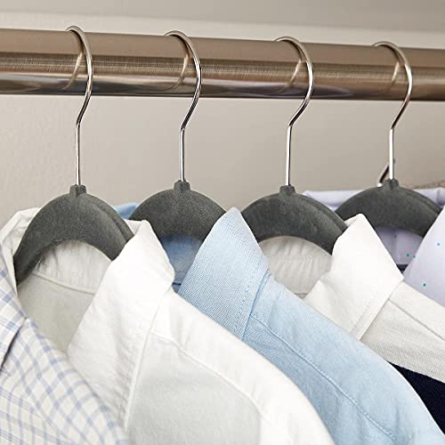 HangAroma Non-Slip Scented Velvet Hangers - Heavy Duty Clothes Hanger - Ultra Thin Space Saving 360 Degree Swivel Hook - Ideal for Coats, Jackets, Pants, & Dress - French Lavender - 6 Pack