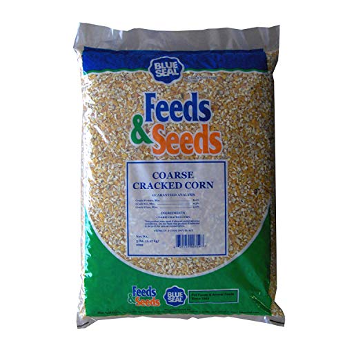 Blue Seal Feeds & Seeds Coarse Cracked Corn-Attracts Birds and Small Wildlife -High in Fiber and Protein-5 Pound Bag