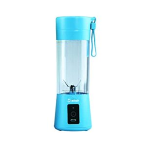 blitzit portable blender, personal size blender shakes and smoothies mini jucier cup usb rechargeable battery strong power ice blender mixer home office sports (blue)