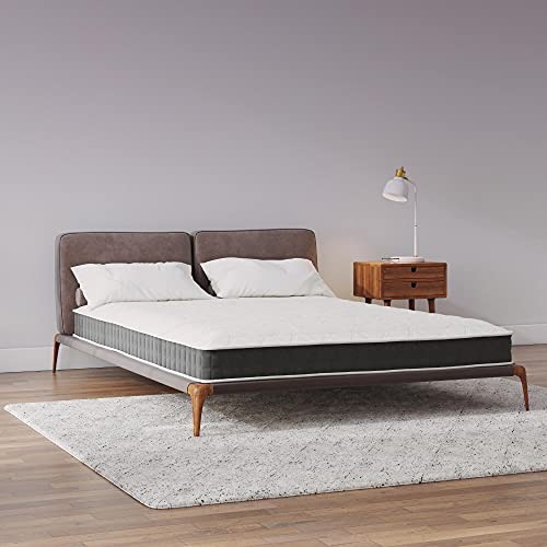 Signature Sleep Contour Comfort 8-Inch Reversible Tight-Top Mattress, Medium-Firm, Independently Encased Coils, Bed-in-a-Box, Queen