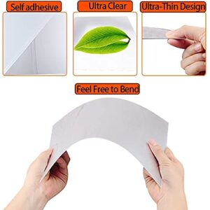 SOCOKING 4 Pieces Flexible Mirror Sheets Mirror Tiles Self Adhesive Sheets Acrylic Mirror Tiles Sheets 12 X 12 Inches Mirror Wall Stickers Mirror Sheets for Home Decor