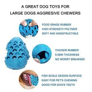 YCLWBG Dog Toys for Large Dogs Aggressive Chewers , Indestructible Dog Toys for Aggressive Chewers , Durable Dog Toys Dragon Egg Dog Toy Milk ， Tough Dog Toys Treat Dispensing