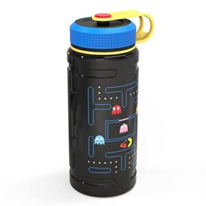 pac-man 818246 24 oz stainless steel vacuum insulated water bottle