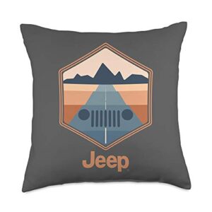 jeep grille horizon throw pillow, 1 count (pack of 1), multicolor