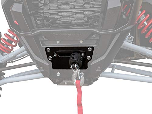 SuperATV Winch Mounting Plate for 2020+ Kawasaki Teryx KRX 1000 | Compatible with Many OEM and Aftermarket Winches | UV-Resistant Powder Coating | Heavy-Duty Steel Plating | No Winch Included