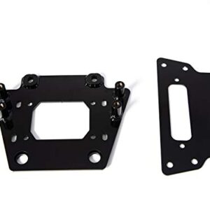 SuperATV Winch Mounting Plate for 2020+ Kawasaki Teryx KRX 1000 | Compatible with Many OEM and Aftermarket Winches | UV-Resistant Powder Coating | Heavy-Duty Steel Plating | No Winch Included