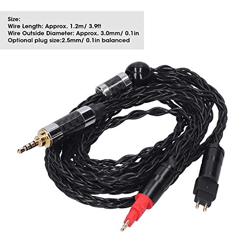 Audio Video Cord Balanced OCC Cable for HD600 HD580(2.5MM Balance)