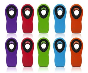 chip clips magnetic for food bags - 10 pcs wanuata strong magnetic clips small, snack clip, rubber clips, for fridge magnetic clip, kitchen storage, bag clips for chips magnetic