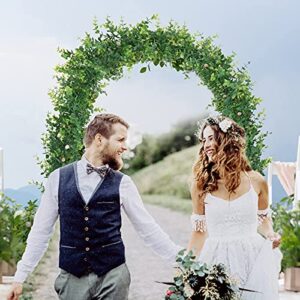 Artflower 3 Pack Artificial Eucalyptus Garland, 6Ft/pcs Faux Eucalyptus Vines Greenery Garland Fake Hanging Eucalyptus Leaves Plant Wedding Backdrop Arch Wall Table Party Festival Decor, Grey Green