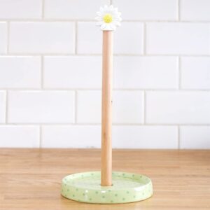 daisy topper paper towel holder for kitchen countertops and bathrooms