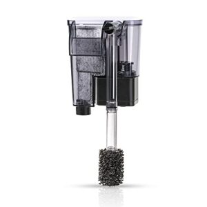 datoo aquarium hang on filter small fish tank hanging filter power waterfall filtration system