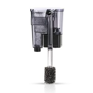 DaToo Aquarium Hang On Filter Small Fish Tank Hanging Filter Power Waterfall Filtration System