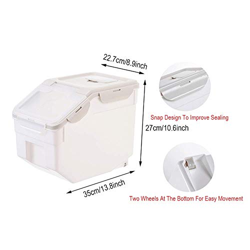 WINIAER Airtight Food Storage Containers, Large Capacity Pet Food Storage Container, Kitchen Pantry Storage Bin for Rice, Cereal, Flour, Snacks