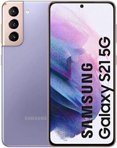 samsung galaxy s21 5g | factory unlocked android cell phone | international version 5g smartphone | pro-grade camera, 8k video, 64mp high res | 128gb, (sm-g991b/ds) (phantom violet)