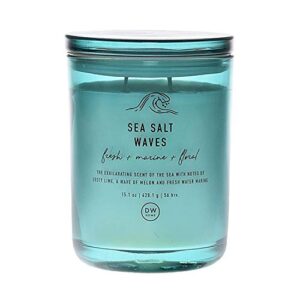 dw home sea salt waves large double wick candle