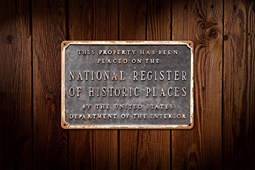 KENSILO Metal Sign National Register Historic Places Vintage Tin Signs Wall Decoration Retro Art 8 x 12 inches