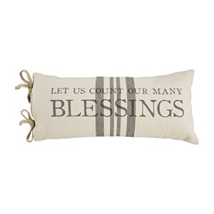mud pie blessings pillow, count