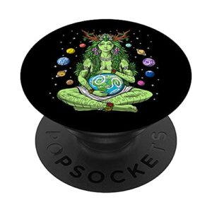 gaia greek goddess pagan mother earth hippie nature witchy popsockets swappable popgrip