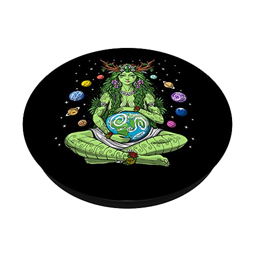 Gaia Greek Goddess Pagan Mother Earth Hippie Nature Witchy PopSockets Swappable PopGrip