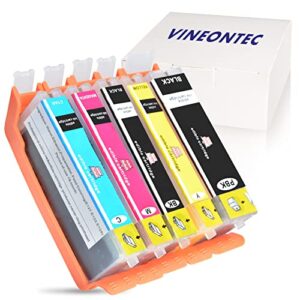 vineontec compatible for 280 281 ink cartridges, c a k e maker c a k e printer work with pixma ts6120 ts6220 ts6320 ts8120 ts8220 ts8320 printer, (5 pack)
