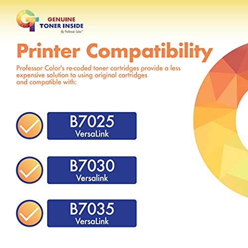 Professor Color Re-Coded OEM Toner Cartridge Replacement for Xerox VersaLink B7025 B7030 B7035 | 106R03394 - High Yield Black (31,000 Pages)