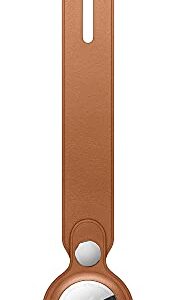 Apple AirTag Leather Loop - Saddle Brown