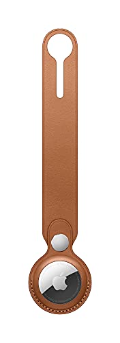 Apple AirTag Leather Loop - Saddle Brown