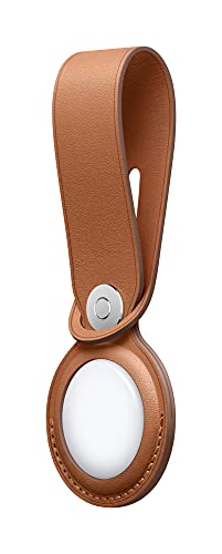 Apple AirTag Leather Loop - Saddle Brown