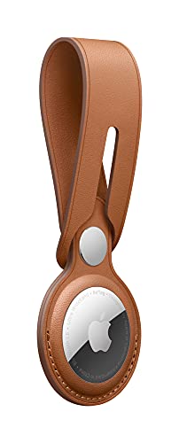 Apple AirTag Leather Loop - Saddle Brown