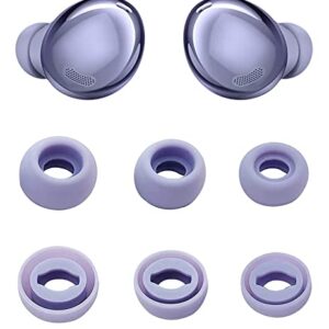 ALXCD Ear Tips Compatible with Galaxy Buds Pro Earbuds, S/M/L 3 Size 3 Pairs Silicone Replacement Eartips Earbuds Tips, Compatible with Galaxy Buds Pro SM-R190, 3 Pairs, Phantom Violet