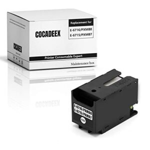 cocadeex remanufactured ink maintenance box replacement for t6716 or c13t671600 ,work with workforce pro wf-c5210 wf-c5290 wf-c5710 wf-c5790 wf-4734 wf-4740 wf-4720 wf-4730 et-8700 printer