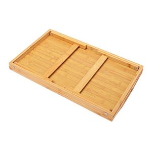 SANPON Bamboo Bed Tray for Eating Breakfast Trays for Bed Serving Trays with Handles Food in Bed Tray Large